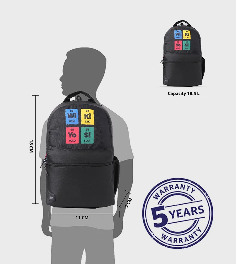 WILDCRAFT Black Wildcraft Wiki_Pack Science Backpack, Black  | Best Price UAE
